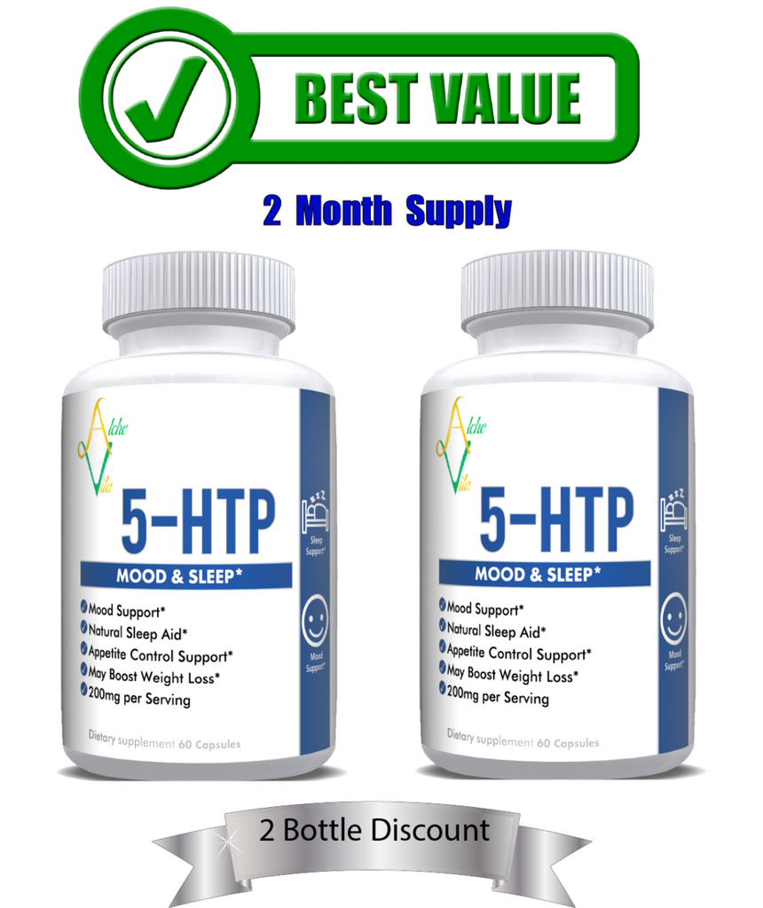 5-HTP (5-hydroxytryptophan) 2-Pack Deal - 200mg per Serving