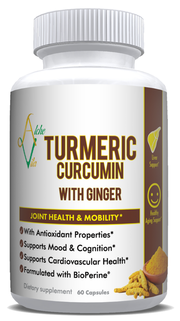 Turmeric curcumin ginger bioperine alchevita